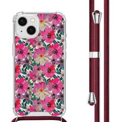 imoshion Design Hülle mit Band Apple iPhone 13 - Flower Water