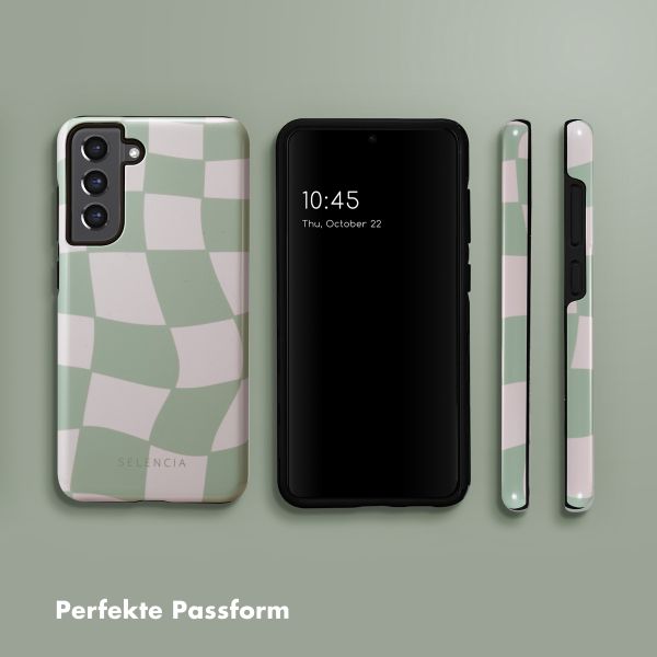 Selencia Vivid Back Cover Samsung Galaxy S21 FE - Groovy Sage Green
