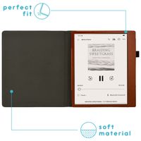 imoshion Vegan Leather Klapphülle Kobo Elipsa 2E - Dunkelbraun