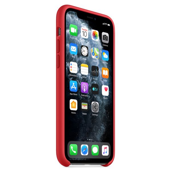 Apple Silikon-Case Rot für das Apple iPhone 11 Pro