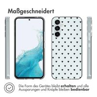 imoshion Design Hülle Samsung Galaxy A54 (5G) - Hearts All Over Black