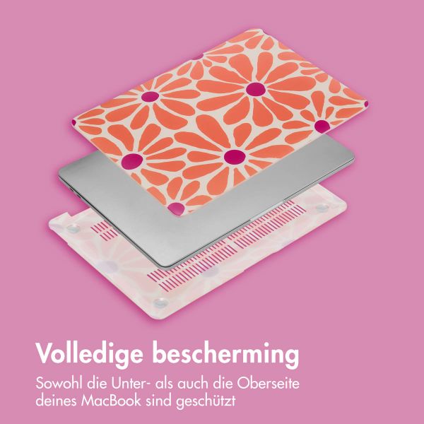 imoshion Design Laptop Cover für MacBook Air 13 Zoll (2018-2020) - A1932 / A2179 / A2337 - Orange Flower Connect