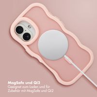 Selencia Wavy Backcover mit MagSafe Apple iPhone 16 - Soft Pink