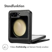 imoshion Luxuriöse Klapphülle Samsung Galaxy Z Flip 6 - Schwarz