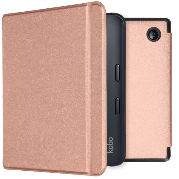 imoshion Slim Hard Case Sleepcover mit Stand für das Kobo Libra 2 / Tolino Vision 6 - Rose Gold