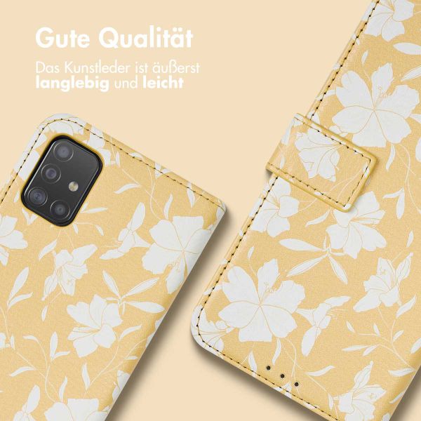 imoshion ﻿Design Klapphülle für das Samsung Galaxy A51 - Yellow Flowers