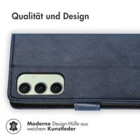 imoshion Luxuriöse Klapphülle Samsung Galaxy S24 FE - Dunkelblau