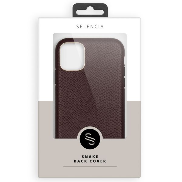 Selencia Backcover in Schlangenoptik iPhone SE (2022 / 2020) / 8 / 7 / 6(s)