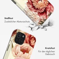 Selencia Vivid Back Cover Apple iPhone 15 - Vintage Peony