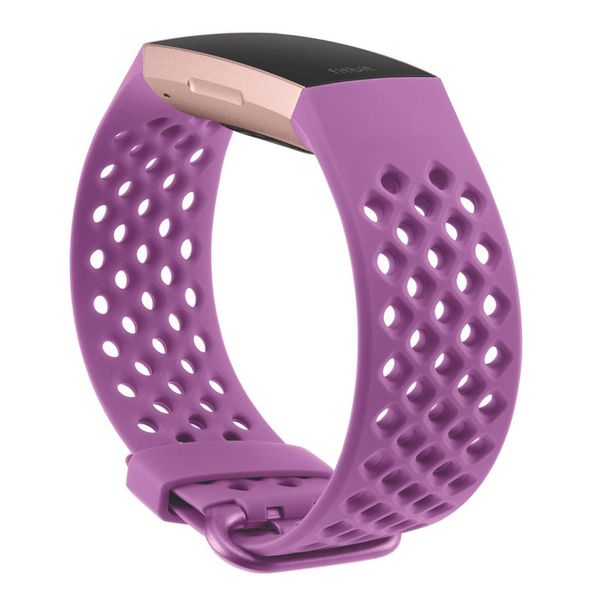 Fitbit Sport Silikonarmband für  Fitbit Charge 3 / 4 - Größe L - Berry