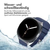 imoshion Flexibles Silikonarmband für das Samsung Galaxy Watch 8 (Classic) - 40 / 44 / 46mm - Dunkelblau