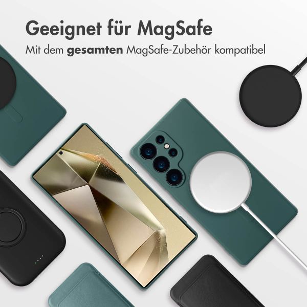 imoshion Color Back Cover mit MagSafe für das Samsung Galaxy S25 Ultra - Dunkelgrün