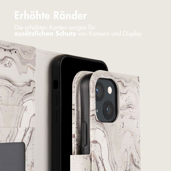 imoshion Design Klapphülle iPhone 13 - Sandy Marble