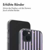 imoshion  Design Hülle für das iPhone 14 - Sparkle Lines Lavender