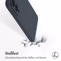 Accezz Liquid Silikoncase mit MagSafe Samsung Galaxy S25 Edge - Dunkelblau