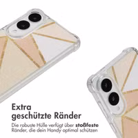 imoshion Design Hülle mit Band Samsung Galaxy S25 Edge - Beige Graphic