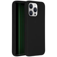 Accezz Liquid Silikoncase für das iPhone 15 Pro Max - Schwarz