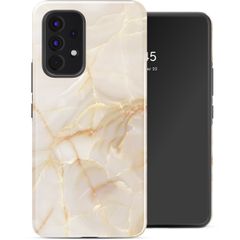 Selencia Vivid Tough Back Cover für das Samsung Galaxy A53 - Golden Beige Marble