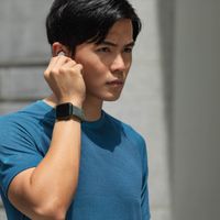 Uniq Aspen Geflochtenes Armband für die Apple Watch Series 1 bis 10 / SE / Ultra (2) (44/45/46/49 mm) - Zypressengrün