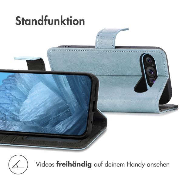 imoshion Luxuriöse Klapphülle Google Pixel 9 Pro XL - Hellblau