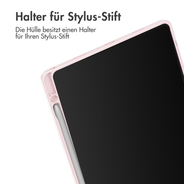 imoshion Trifold Hardcase Klapphülle für das Samsung Galaxy Tab A9 Plus - Rosa