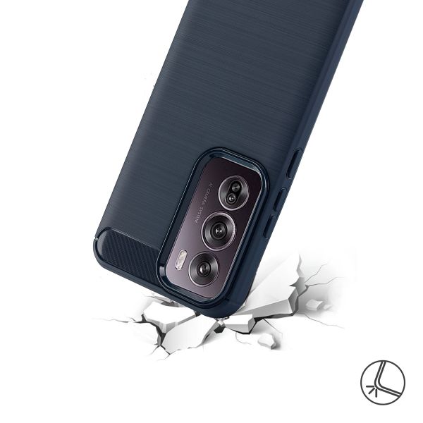 imoshion Brushed Back Cover Oppo Reno 12 - Dunkelblau