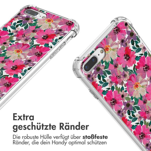 imoshion Design Hülle mit Band Apple iPhone 8 Plus / 7 Plus - Flower Water
