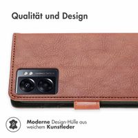 imoshion Luxuriöse Klapphülle für das Oppo A77 - Braun