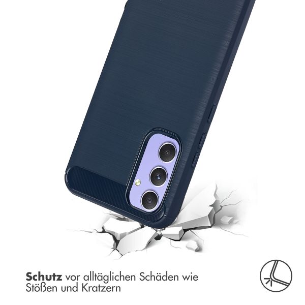 imoshion Brushed Back Cover Samsung Galaxy A54 (5G) - Dunkelblau