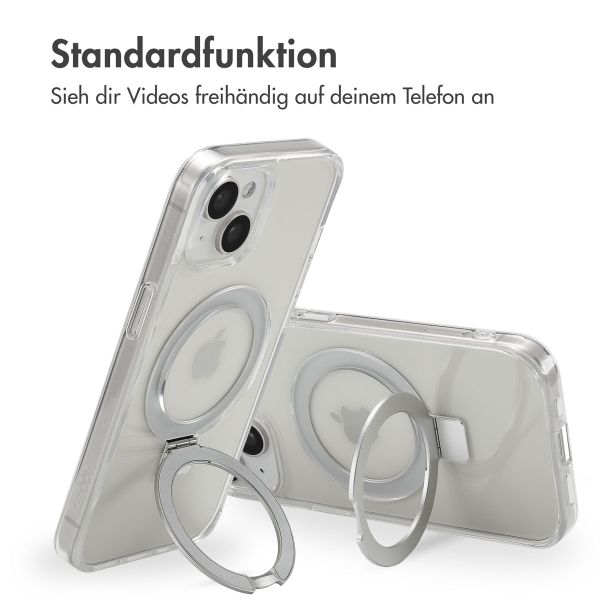 Accezz Ring Stand Backcover mit MagSafe Apple iPhone 15 - Transparent