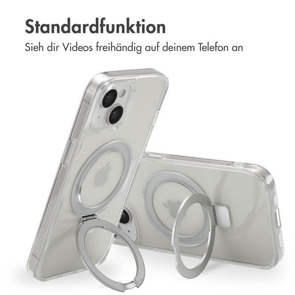 Accezz Ring Stand Backcover mit MagSafe für das iPhone 15 - Transparent