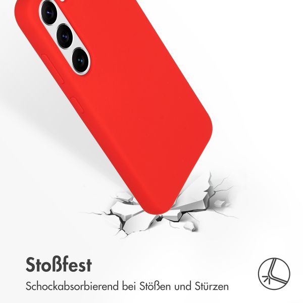 Accezz Liquid Silikoncase für das Samsung Galaxy S23 - Rot