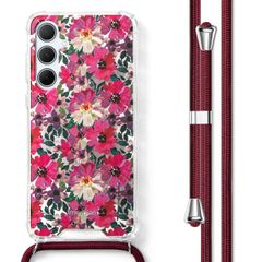 imoshion Design Hülle mit Band Samsung Galaxy A55 - Flower Water