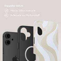 Selencia Vivid Rückabdeckung mit MagSafe Apple iPhone 16 - Desert Waves Beige