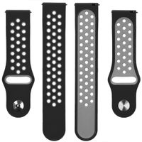 imoshion Silikonband Sport für Garmin Venu / Vivoactive 3 / Forerunner 245 - Schwarz / Grau