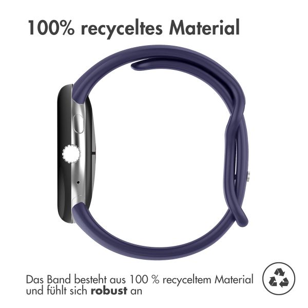 imoshion Silikon-Armband⁺ für  Google Pixel Watch / Watch 2 / Watch 3 / Watch 4 (41 mm) - Größe L - Dunkelblau