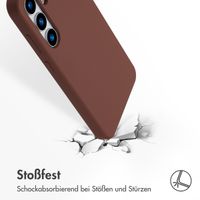 Accezz Liquid Silikoncase mit MagSafe Samsung Galaxy S25 Plus - New Tea Brown