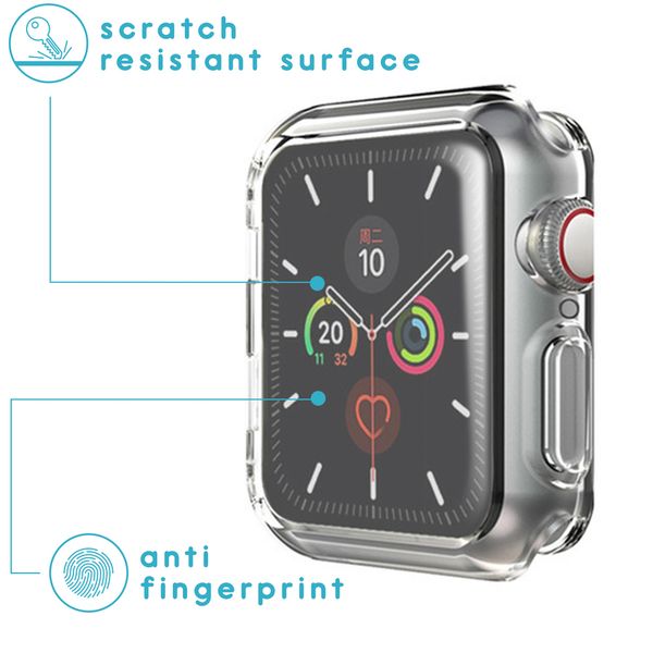 Full Cover Soft Case fur Apple Watch Series 4 5 6 SE 44 mm Transparent