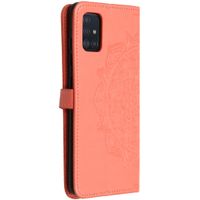 Mandala Klapphülle für das Samsung Galaxy A51 - Peach