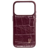 iDeal of Sweden MagSafe-Hülle aus veganem Leder Apple iPhone 18 Pro Max / 17 Pro Max - Fine Wine Croco
