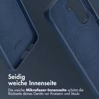 Accezz MagSafe Leather Backcover Samsung Galaxy S26 - Nightfall Blue