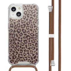imoshion Design Hülle mit Band Apple iPhone 14 - Leopard Mood