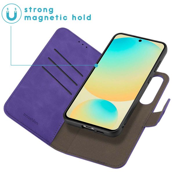 imoshion Entfernbare 2-1 Luxus Klapphülle Samsung Galaxy S24 FE - Violett