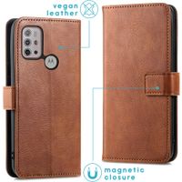 imoshion Luxuriöse Klapphülle Motorola Moto G30 / G20 / G10 (Power) - Braun