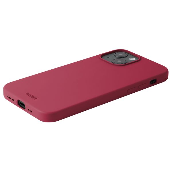 Holdit Silicone Case für das iPhone 14 / 13 - Red Velvet