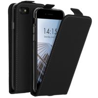 Accezz Schwarzer Flip Case für das iPhone SE (2022 / 2020) / 8 / 7