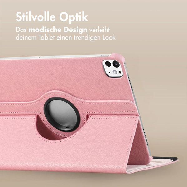 imoshion 360° drehbare Klapphülle Apple iPad Air 11 Zoll (2026) M4 / (2025) M3 / (2024) M2 / Air 5 (2022) / Air 4 (2020) / Pro 11 (2018/2020) - Rosa