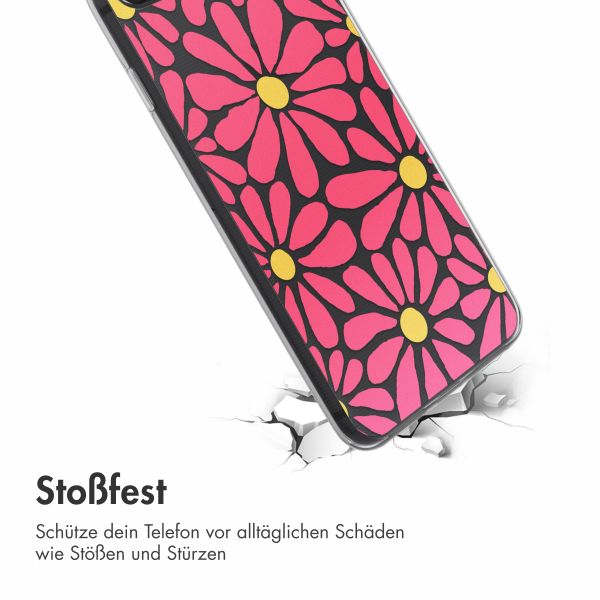 imoshion  Design Hülle für das iPhone SE (2022 / 2020) / 8 / 7 - Dusty Rose Flowers Connect