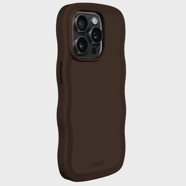 Holdit Wavy Case für das Apple iPhone 14 Pro Max - Chocolate
