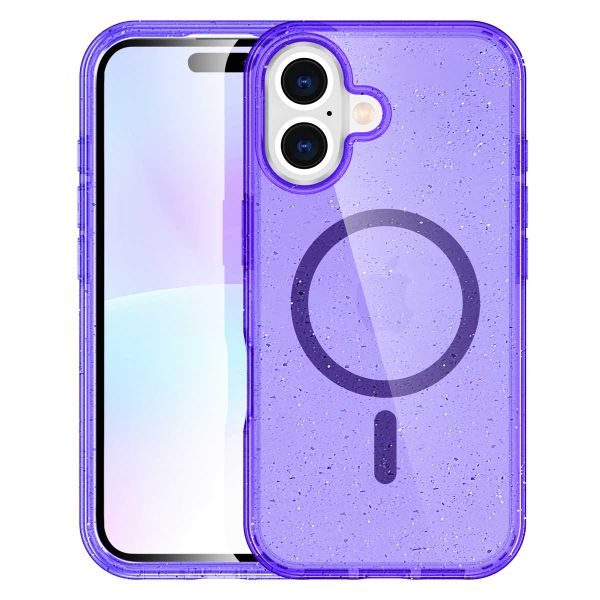 imoshion Sparkle Back Cover mit MagSafe Apple iPhone 17 - Violett